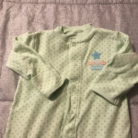 Carter’s Mint Green Infant Baby  Sleep Sack 3 Months - Picture 7 of 10